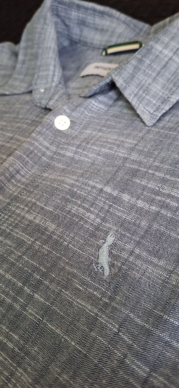 Camisa manga curta cinza - Foto 2