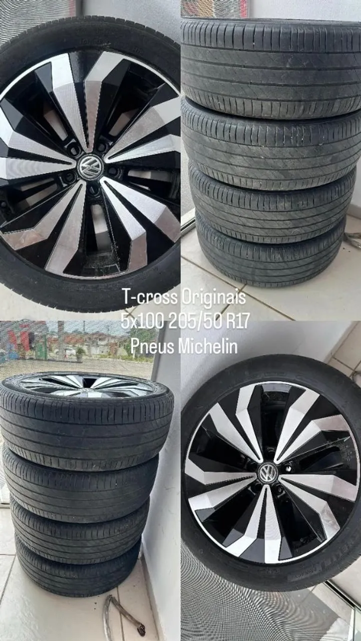 Rodas e Pneus T-cross Originais - Michellin