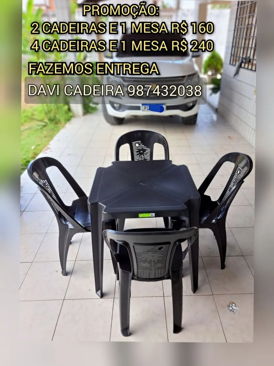 MESA LUCCA ZH PLASTICO SS RR ENTREGO HOJE
