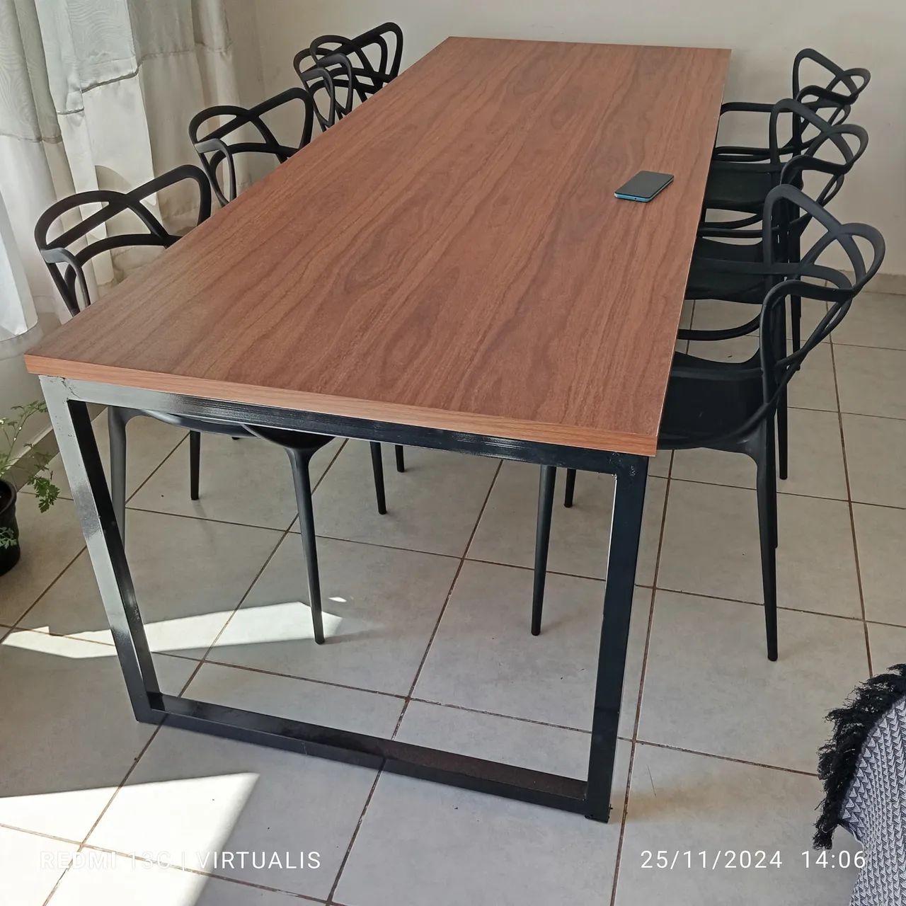 Mesa de reunião estilo industrial  - Foto 5