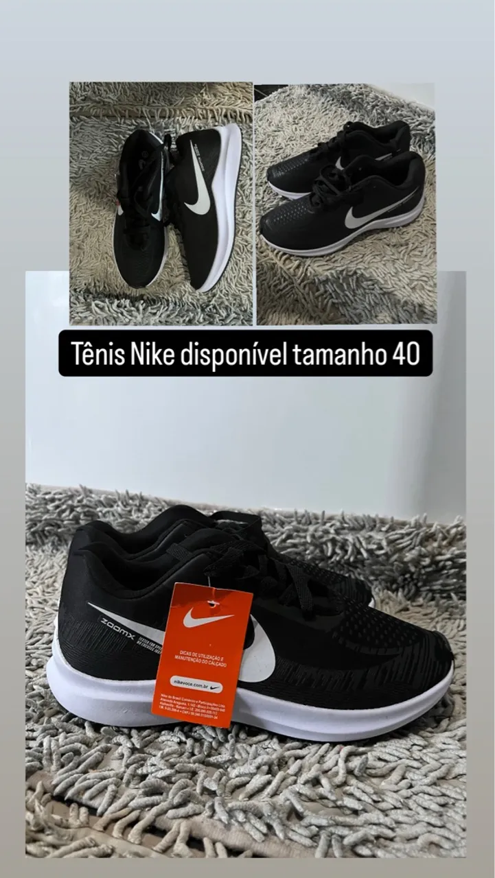 Tênis Nike Tamanho 40 - Novo!