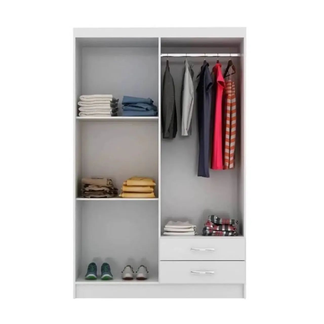 Guarda Roupa Evidência 4 P - Entrega Rápida  - Foto 2