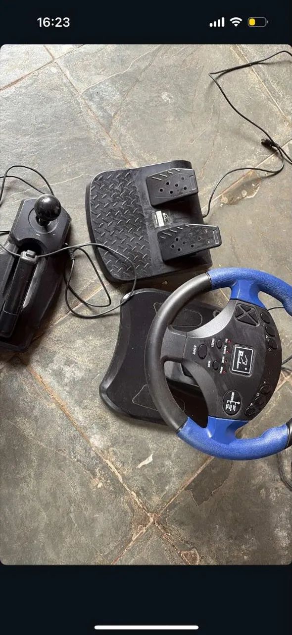 Controles de ps2 volante Peças e Acessórios de Vídeo Game