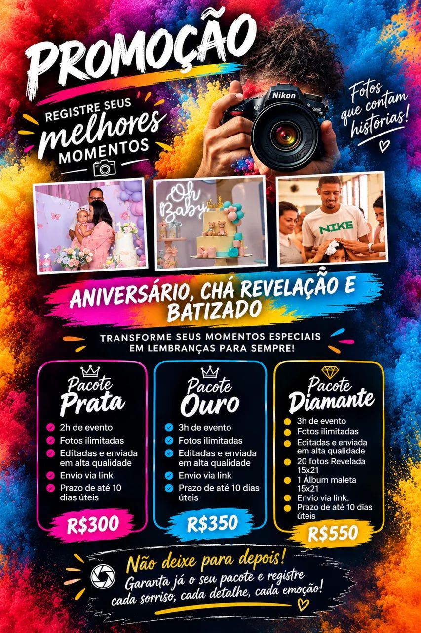 Fotógrafo eventos e datas comemorativas 