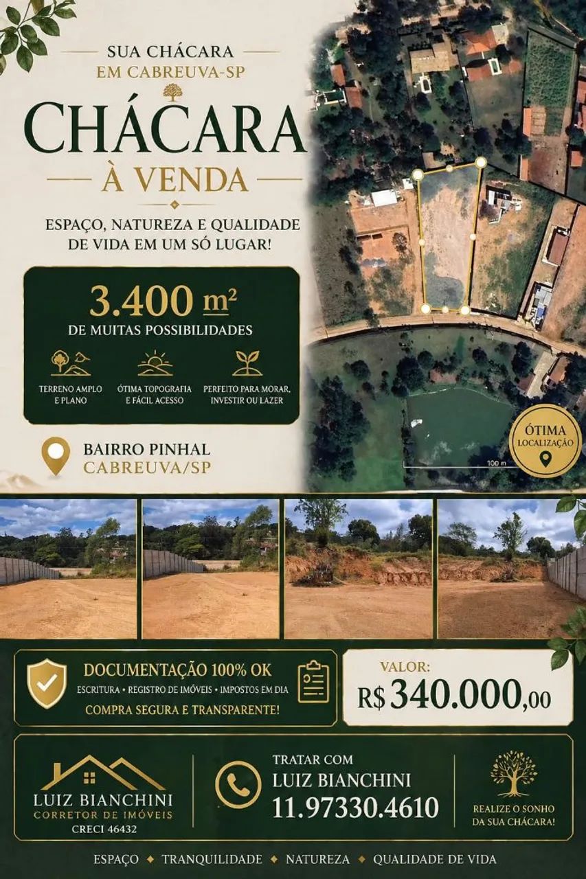Chácara em Cabreúva (só terreno)
