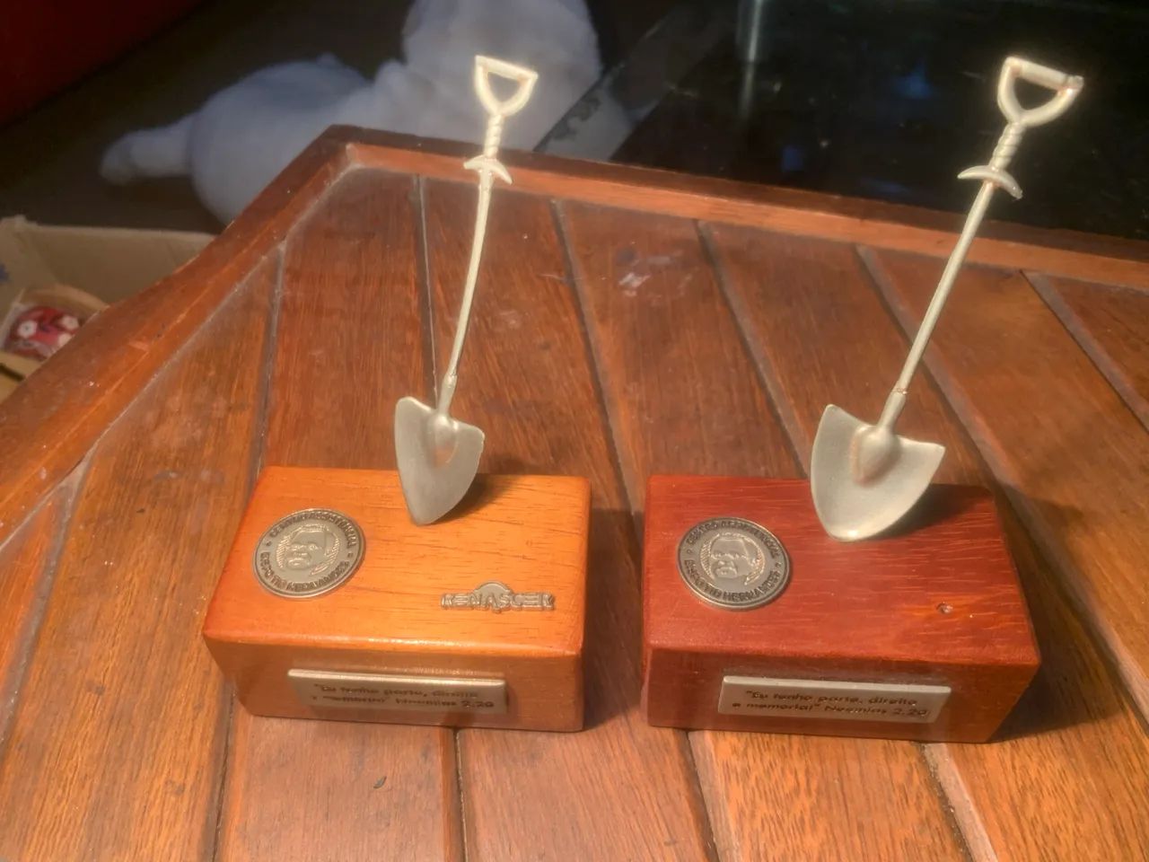 Dois troféus ou peças comemorativas personalizadas - Foto 2