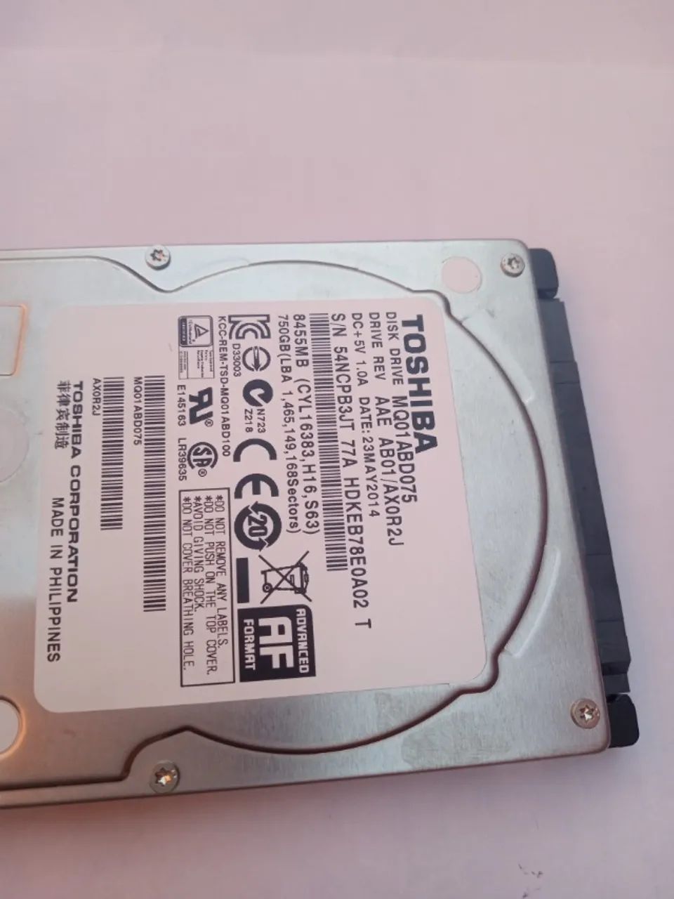 HD de Notebook Sata- 750 Gigas - Foto 3