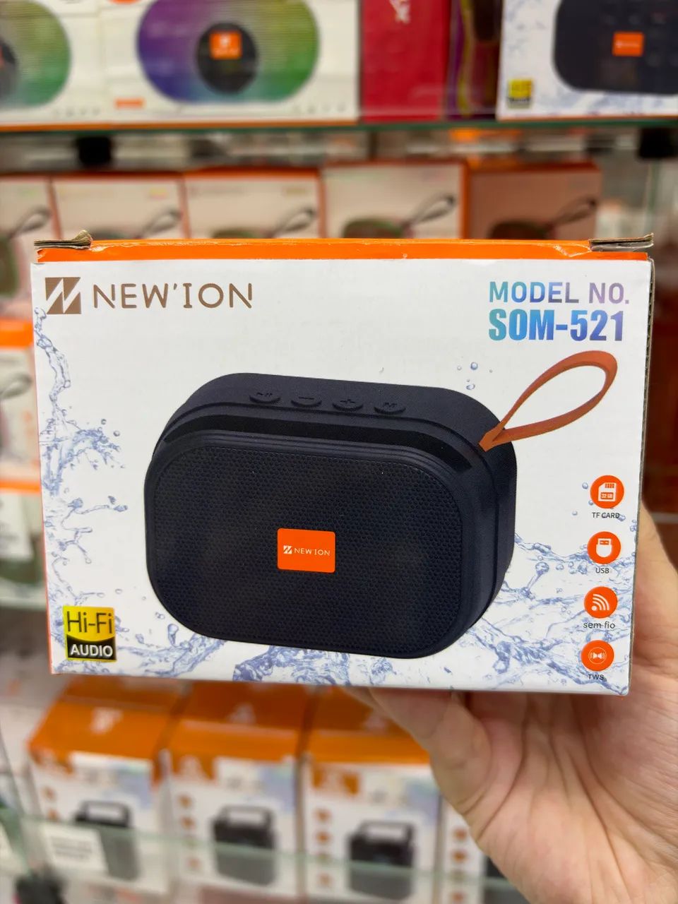 Caixa de som Newton com suporte NOVA - Foto 2