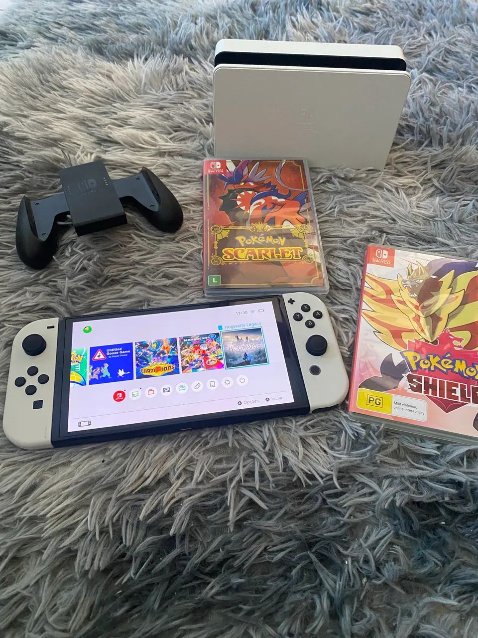 Nitendo Switch Oled - com jogos Pokémon  - Foto 2