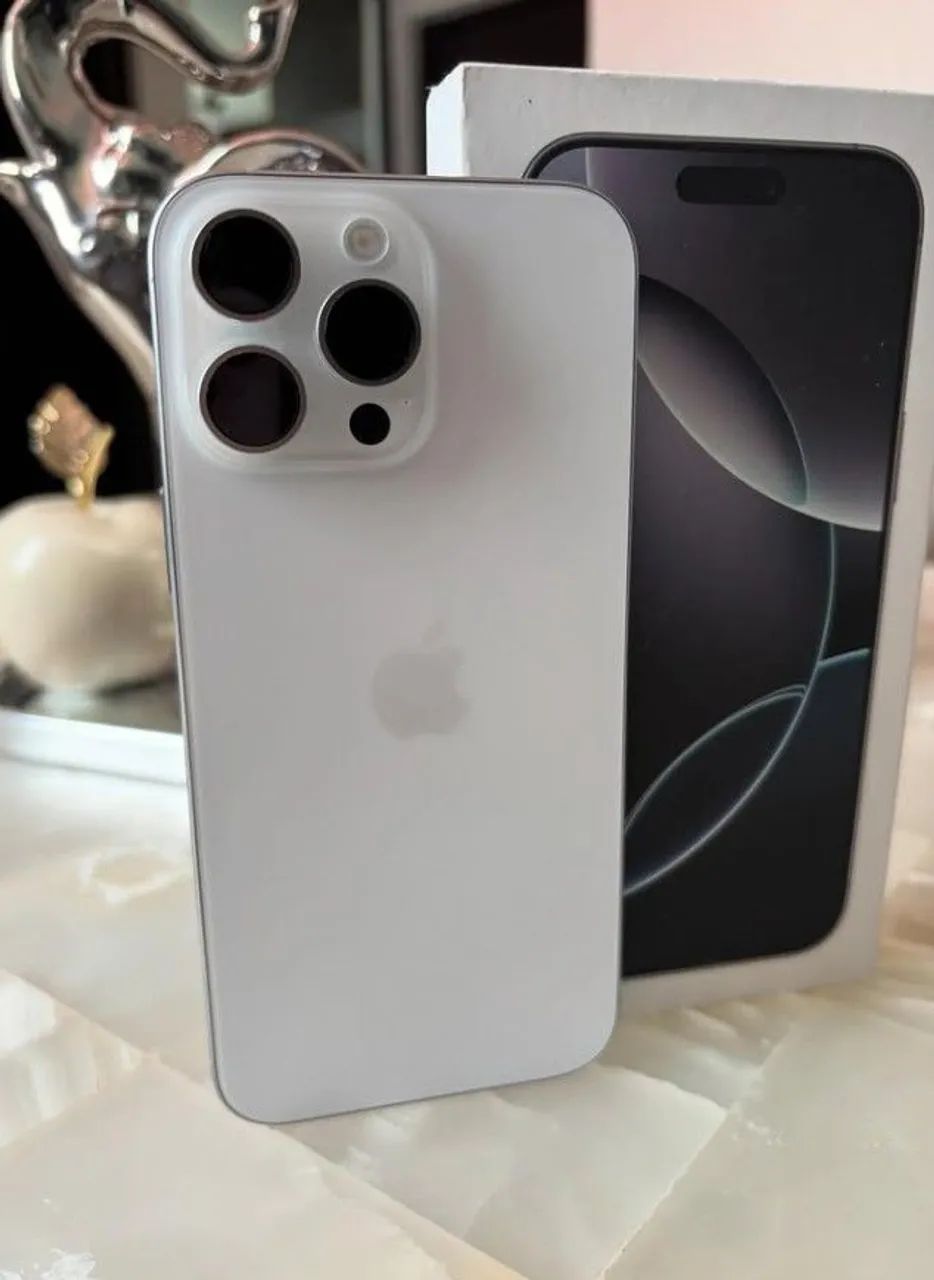 iPhone 16 Pro Max Branco 256 GB 6 meses de garantia 