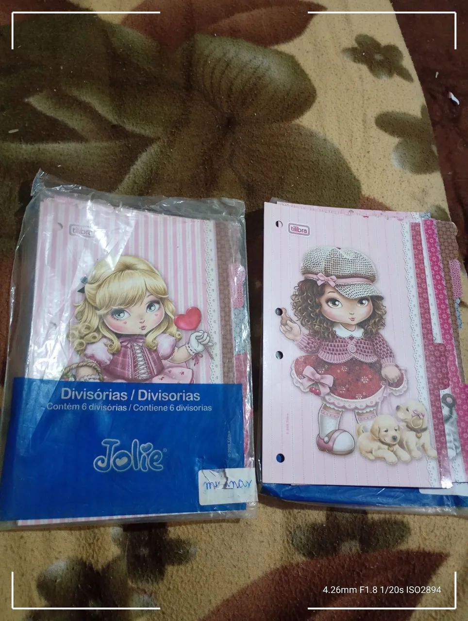 Kit divisórias para fichário