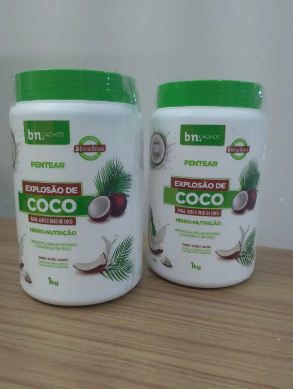 Creme de Pentear Explosão de Coco, Beleza Natural para Cachos - Foto 2