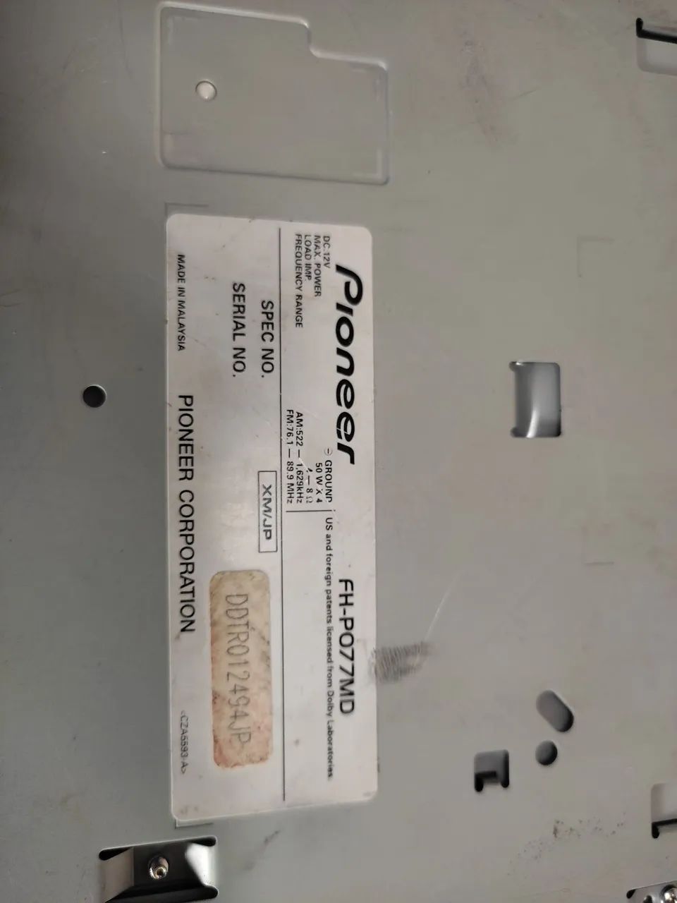 MD Pioneer Carrozzeria FH-P077MD - Aparelhos de Som - Loteamento