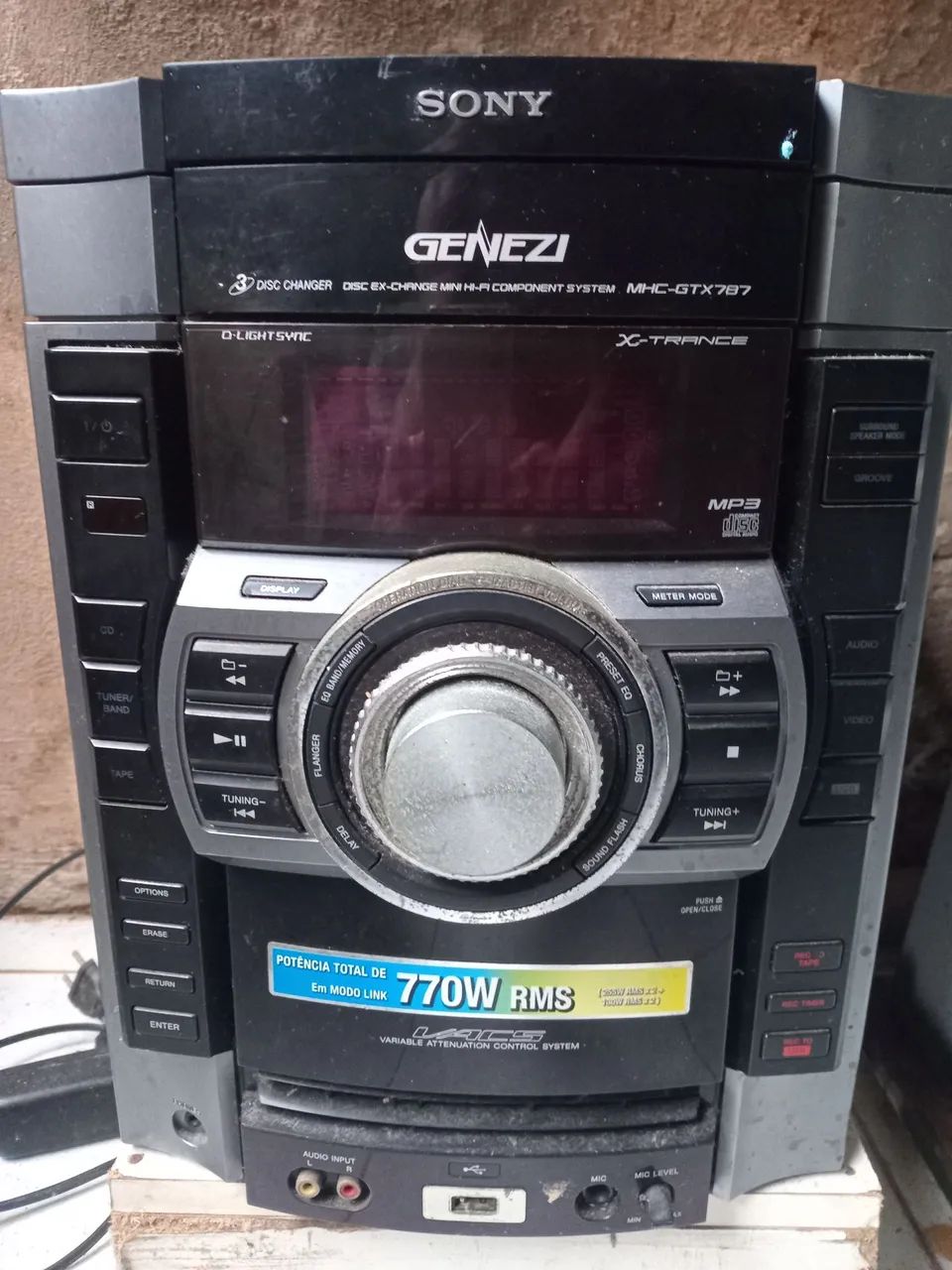 Som sony Genezy COM DEFEITO