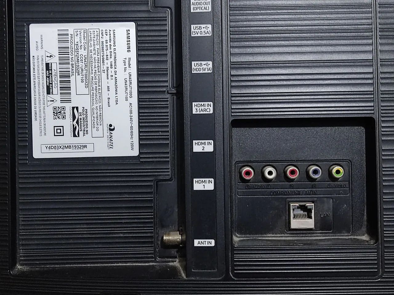 Tv Samsung 43' 4K retirar peças ou arrumar  - Foto 5