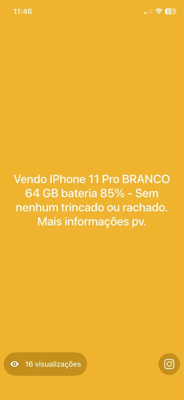 iPhone 11 Pro Branco 63 GB  - Foto 2