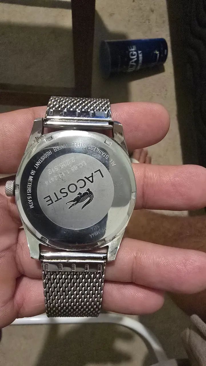 Relógio lacoste em aco pulseira top - Foto 3