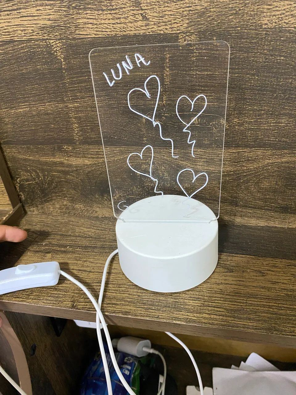 Luminária d led 3D