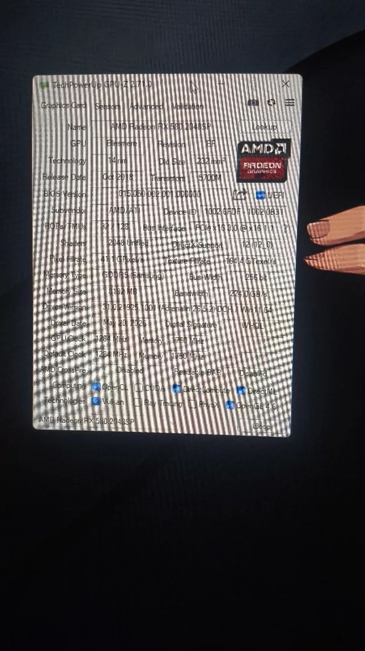 Rx 580 2048sp - Foto 2