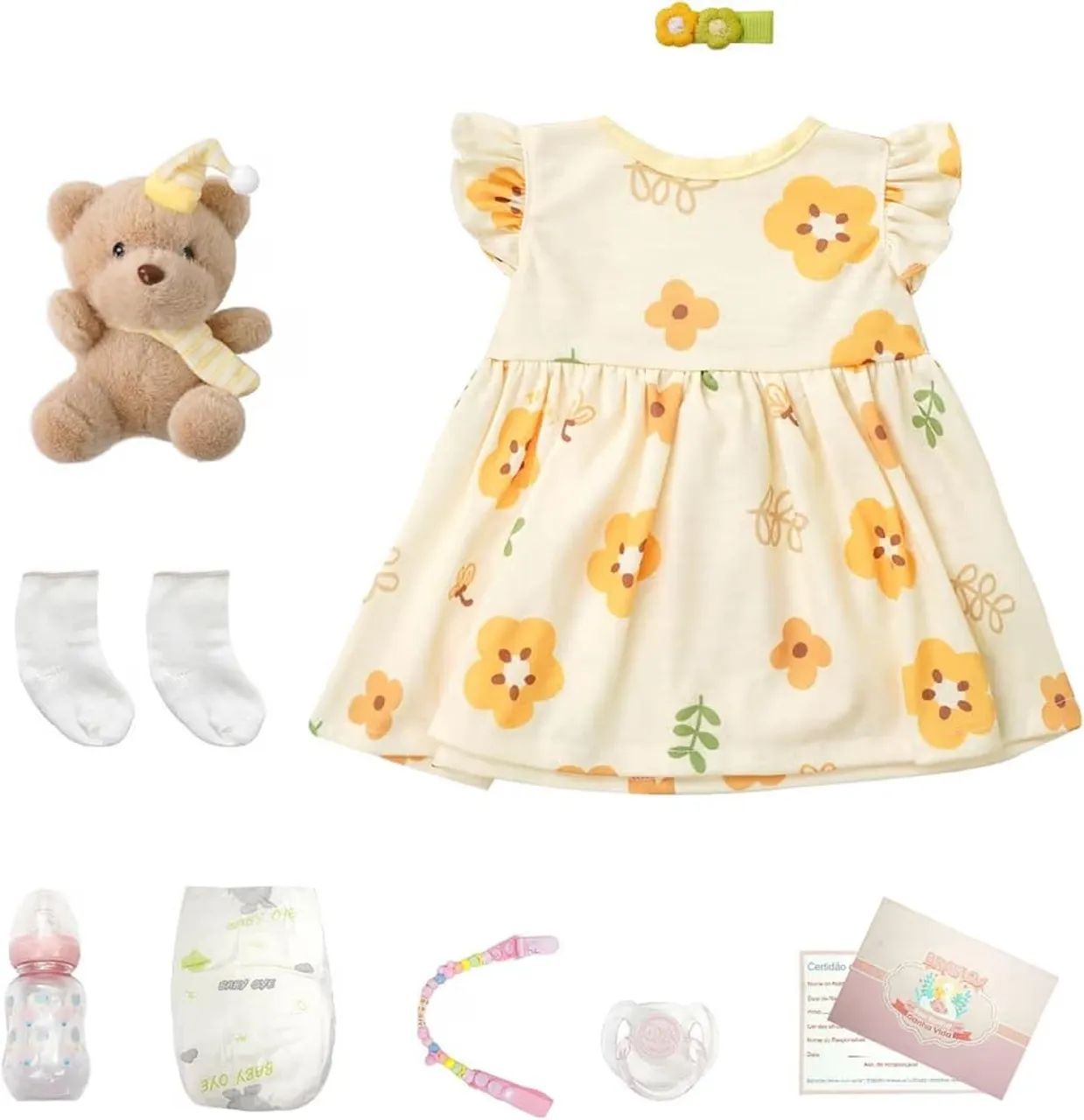 Boneca Reborn Silicone 48cm - Foto 5