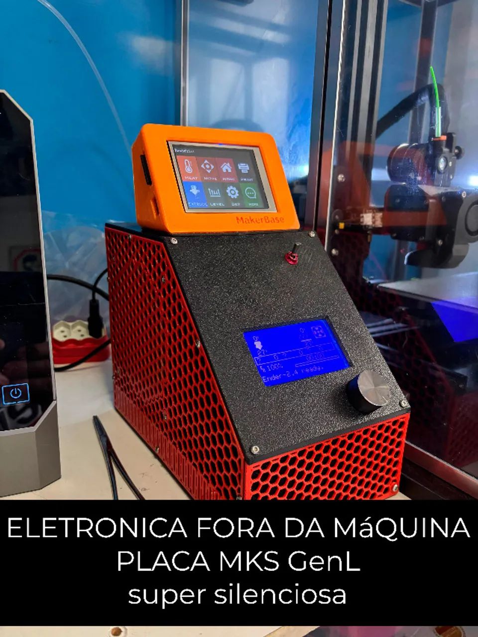impressora 3d ender 3 fechada pla-abs-tpu - Foto 2