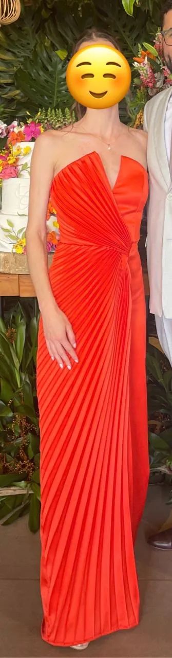 Vestido de festa laranja  - Foto 3