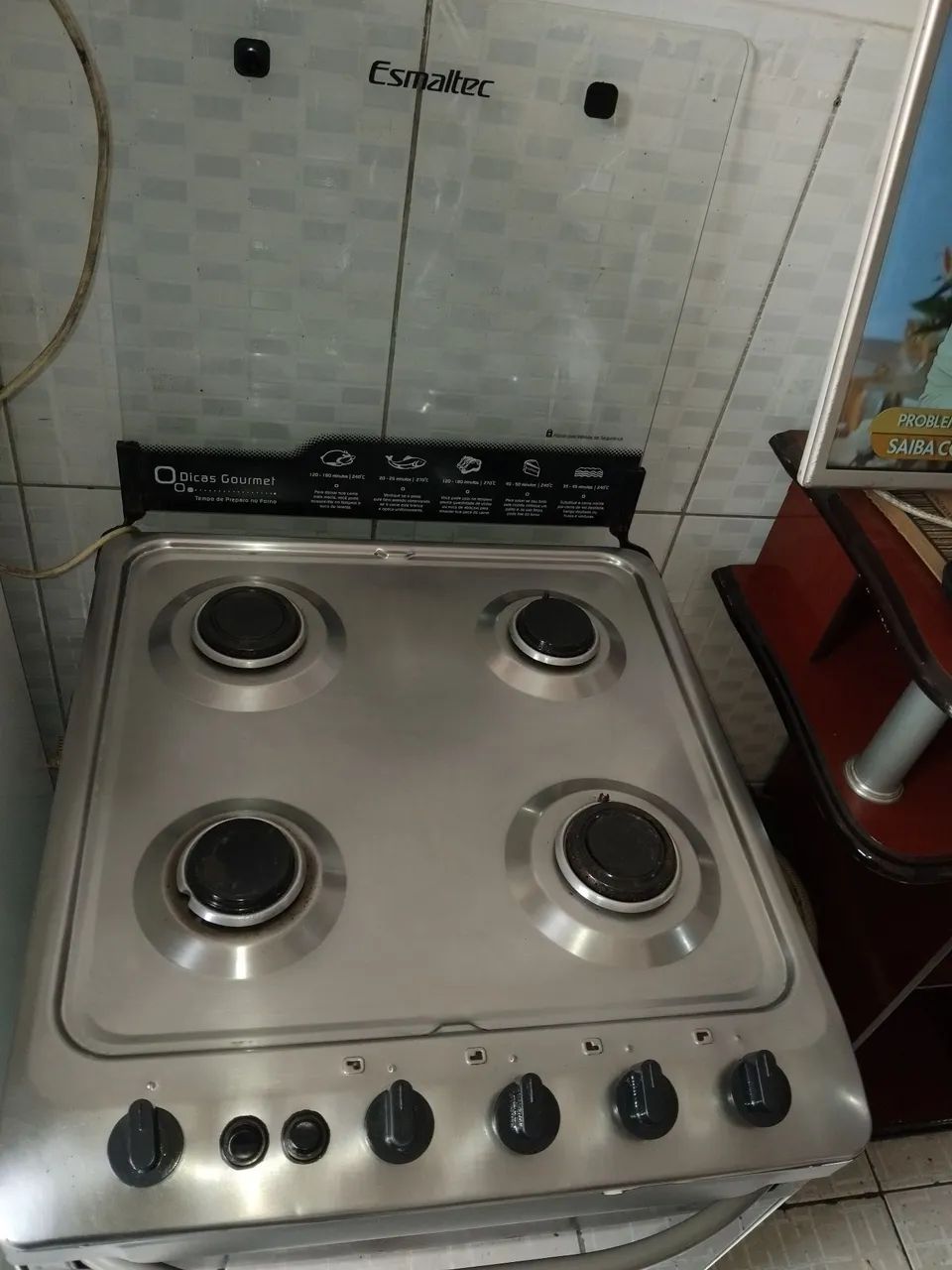 Fogao 4 bocas esmaltec em bom estado. - Foto 2