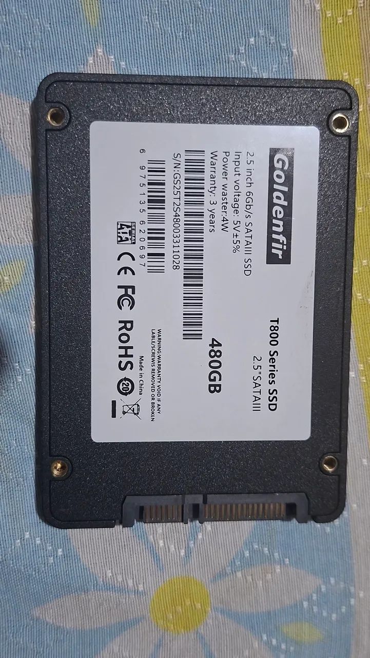 SSD sata 480gb, goldenfir, sata 3 - Armazenamento - Sítio do