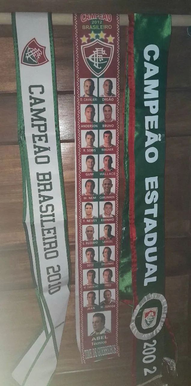 Coleção de 3 FAIXAS do FLUMINENSE 