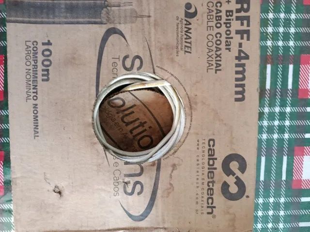 Cabo coaxial RF bipolar 4 mm da marca Cabletech, homologado pela Anatel, com rolo de 100 m - Foto 3