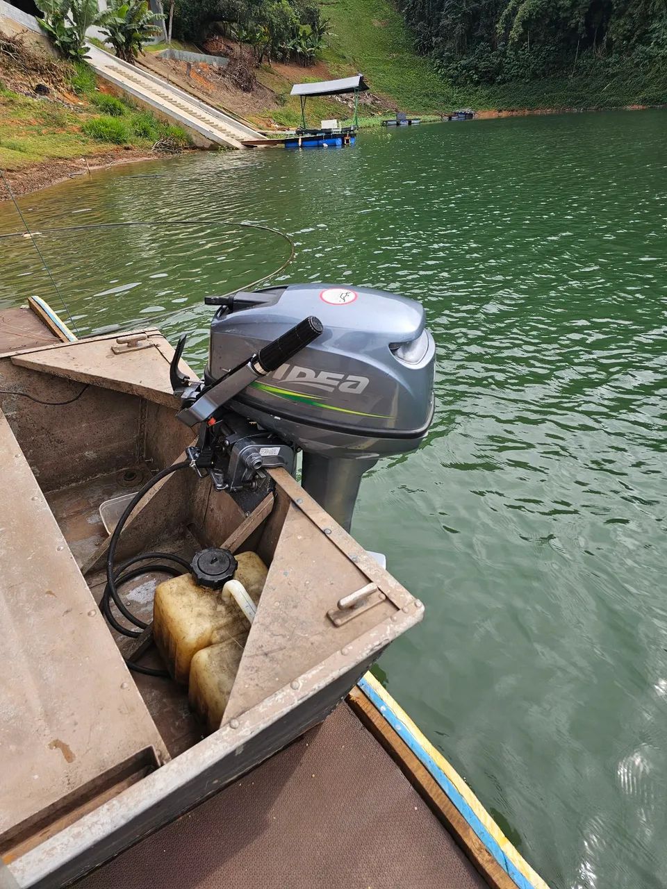 Bote / Barco de alumínio 4,50 - Motor HIDEA 15HP em estado de zero - Foto 5