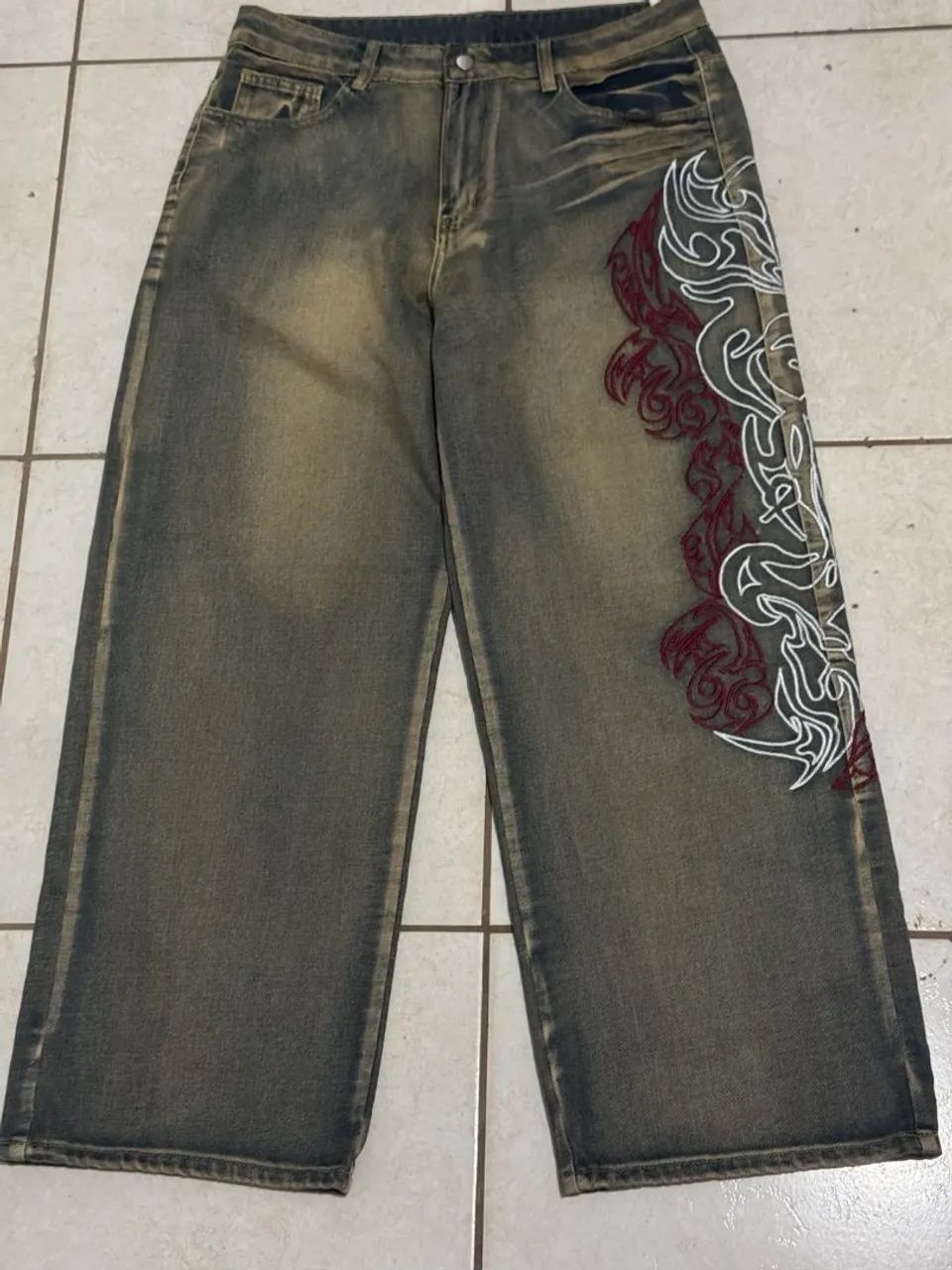 Calça jeans baggy G - Foto 2