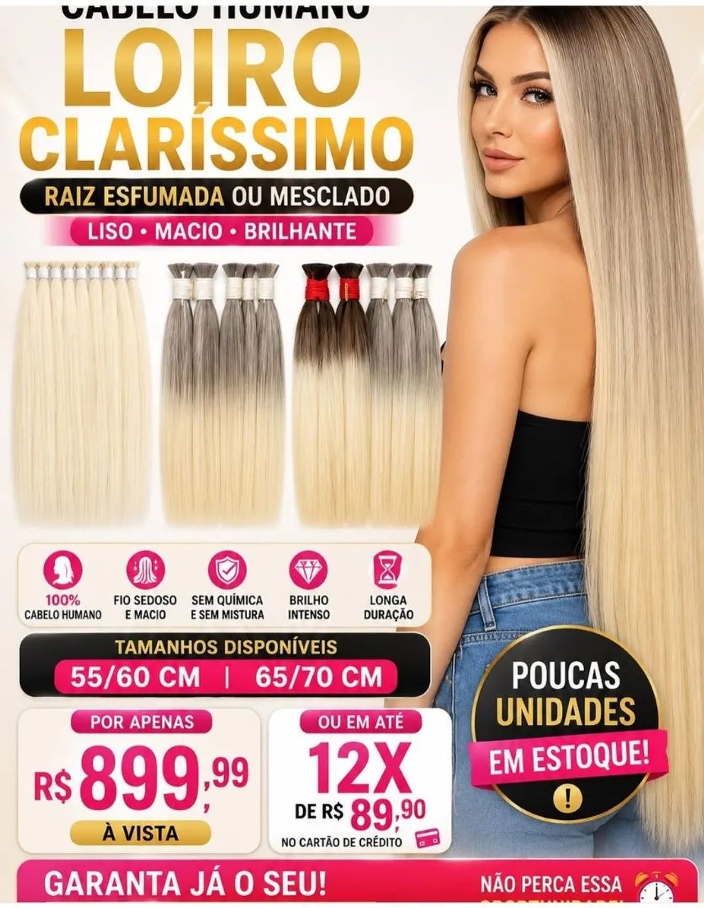 Mega hair e cabelos humano - Foto 2