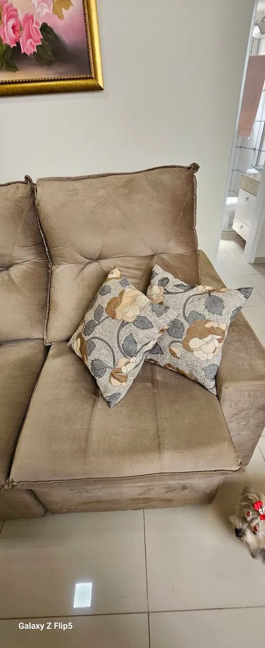 SOFA RETRATIL E RECLINAVEL SALA DE TV - Foto 4