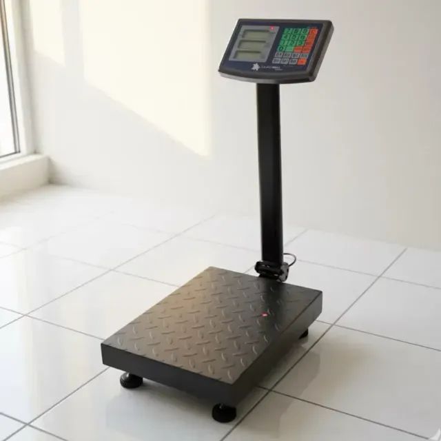 Balança Digital Plataforma 400kg COM Mastro 40x50cm Bivolt 