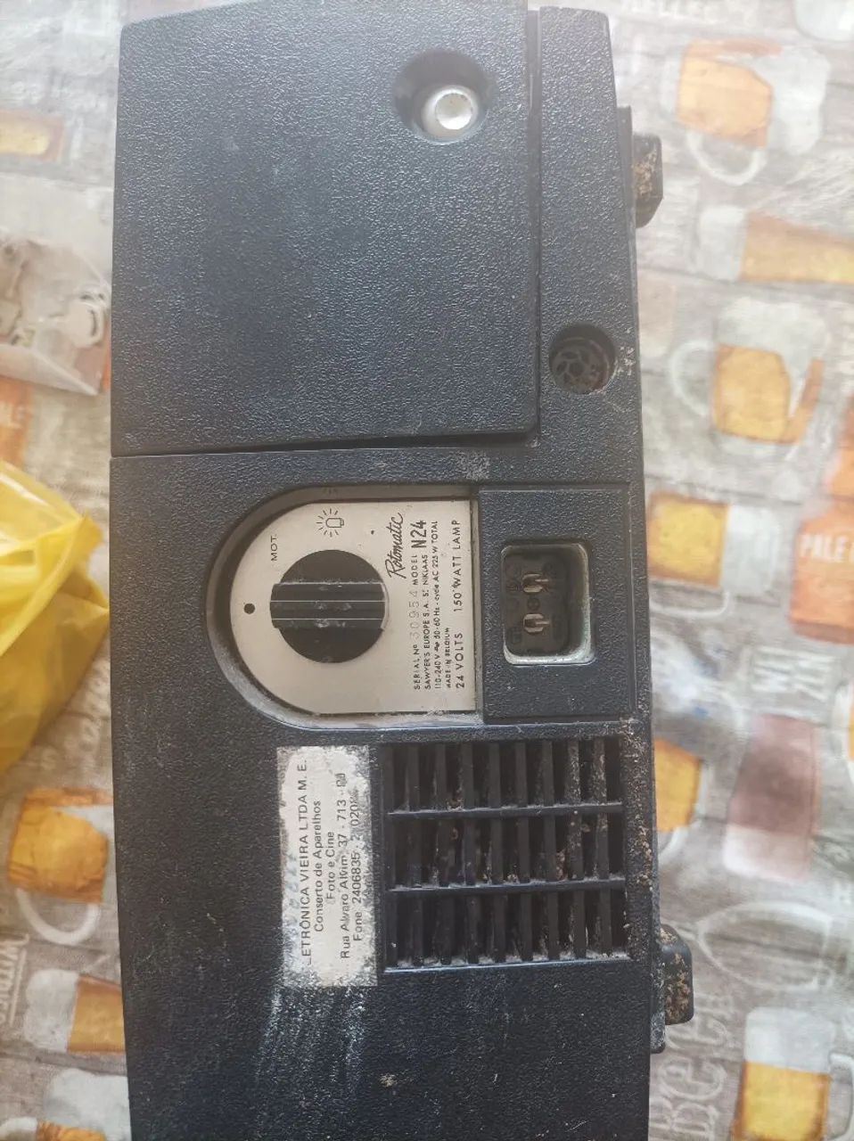 projetor slides antigo sawyers rotomatic n24 - Foto 4