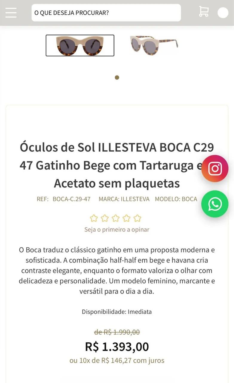 Óculos Illesteva Boca Bicolor original.  - Foto 2