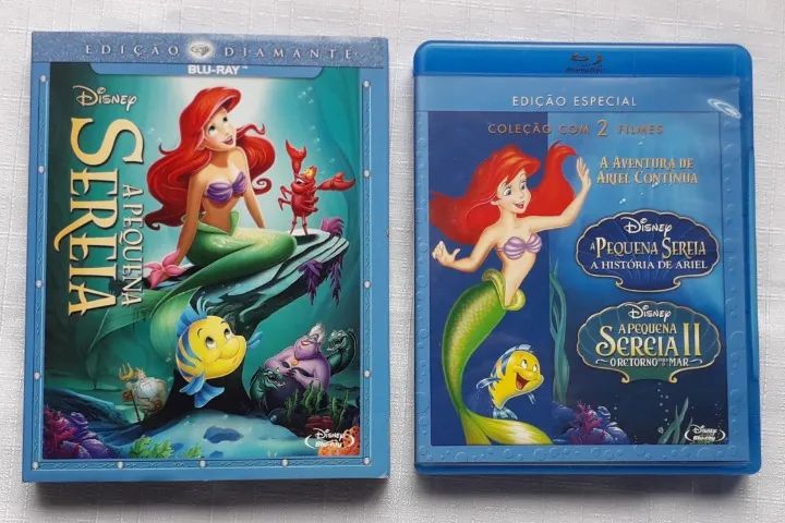 Blu-Ray Trilogia A Pequena Sereia (original)