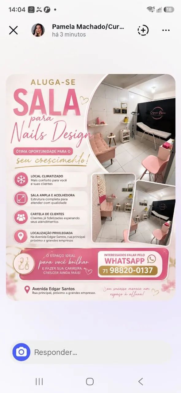 Aluga Sala para Nails Design 