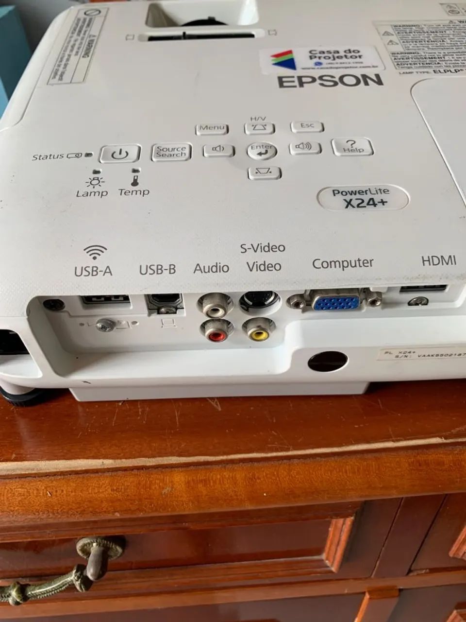 Vendo projetor Epson x 24 com tela - Foto 4