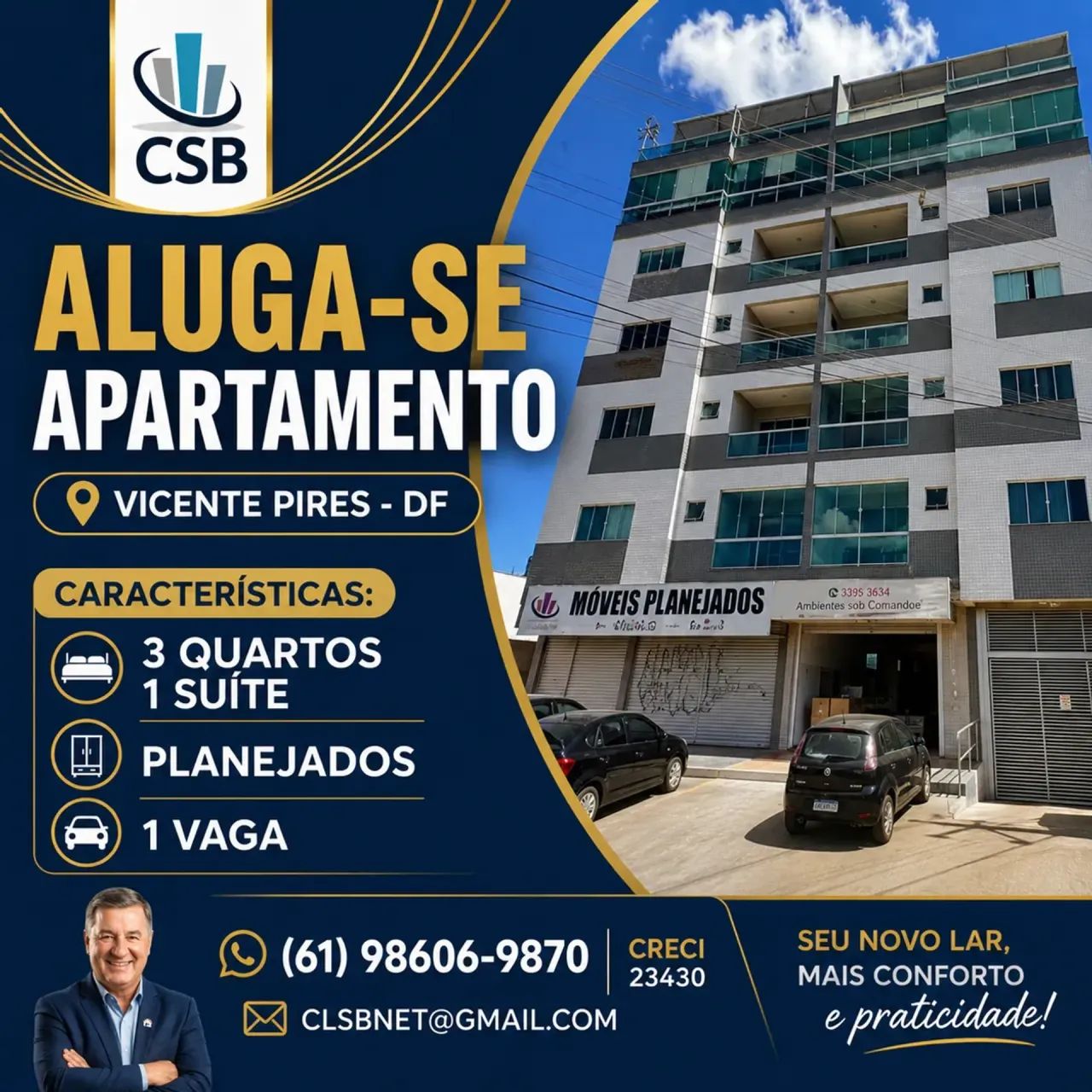 ALUGO APARTAMENTO 3 QUARTOS 1 SUITE