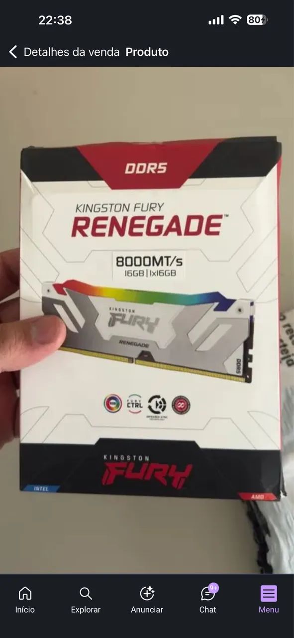 DDR5 8000mhz 16gb 1x