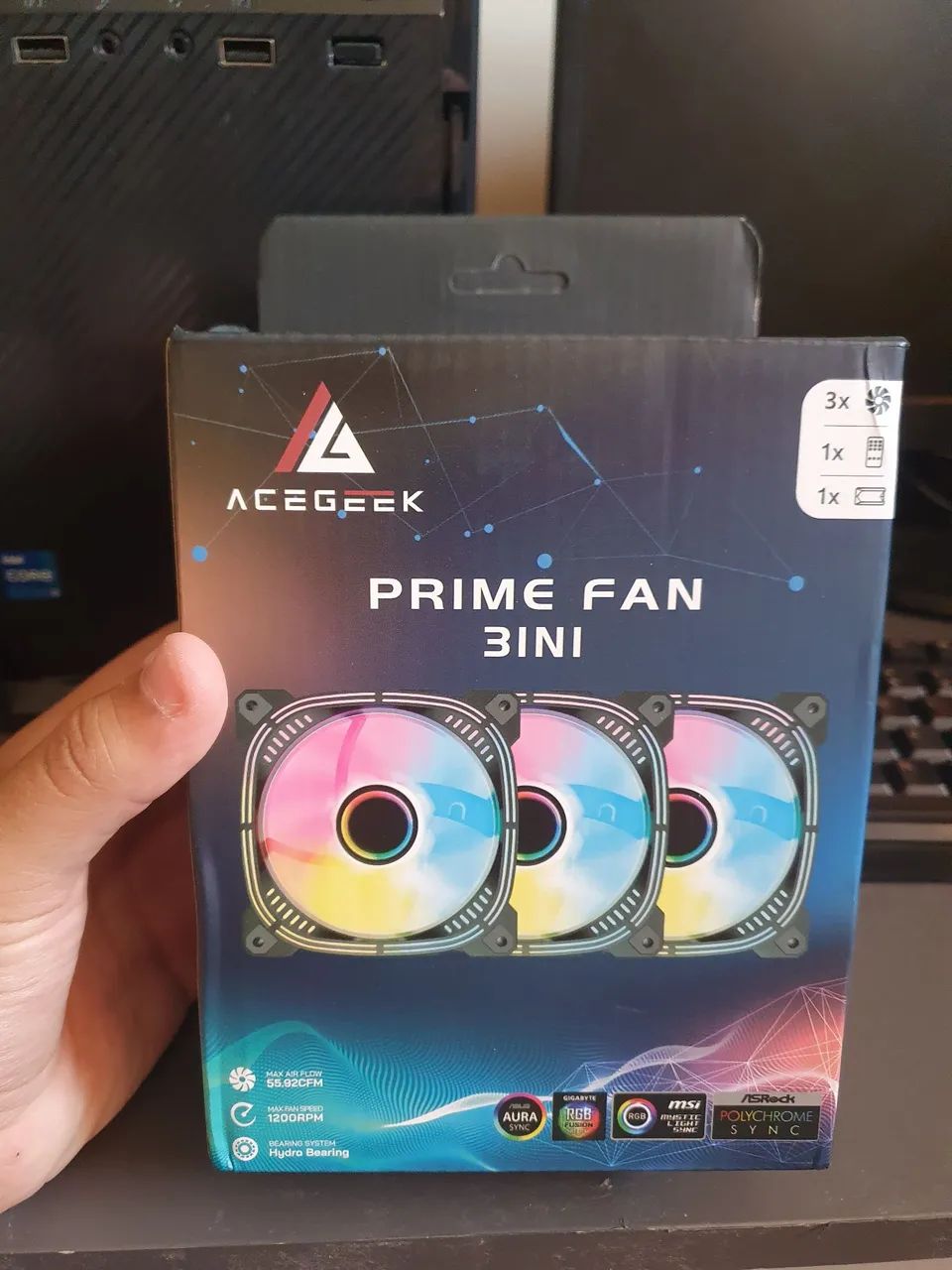 3 kits de 3 fans Acegeek prime fan 3IN1