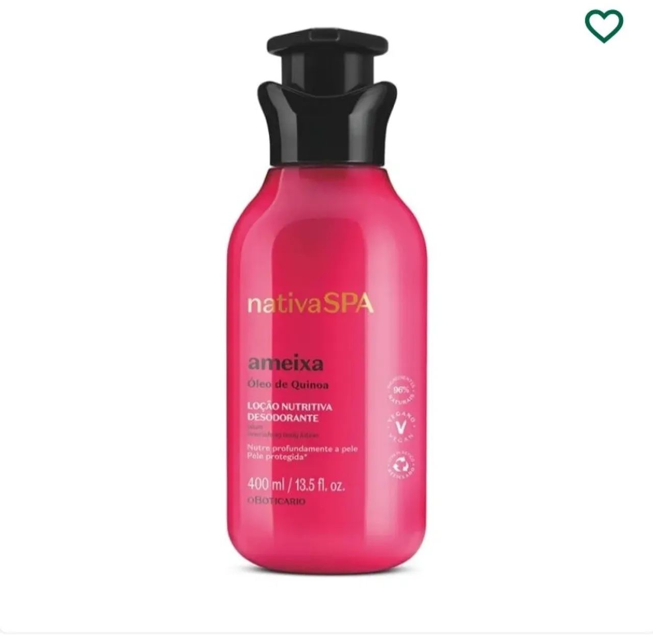 Hidratante spa o Boticário 