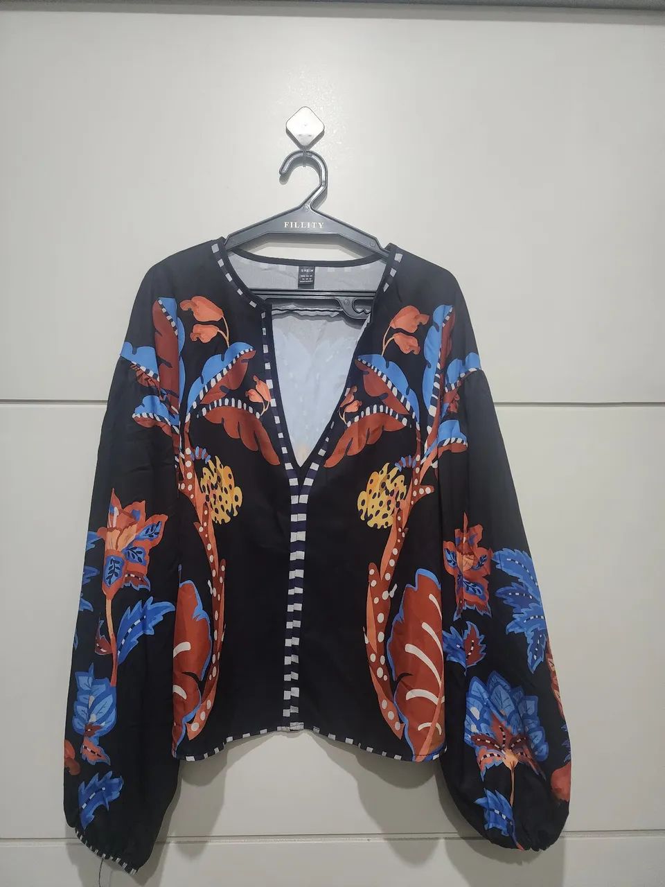 Blusa estilo Boho Chic aTam. XL