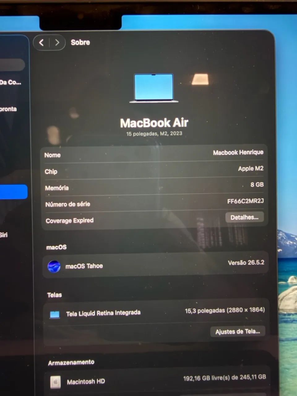 Vendo MacBook Air 15.3 pol (MUITO POUCO USADO) - Foto 4
