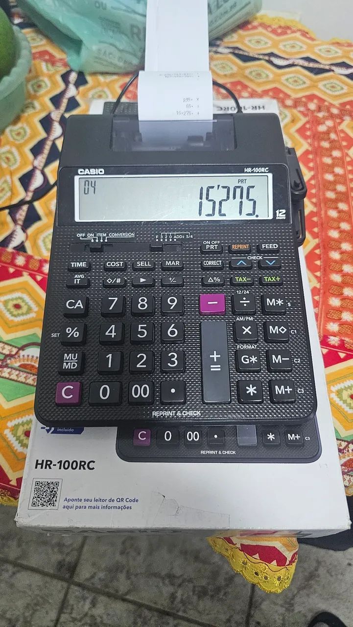 Calculadora Casio HR100 com impressão  - Foto 2