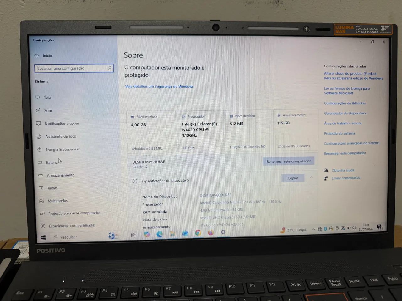 Notebook Positivo vision - Foto 2