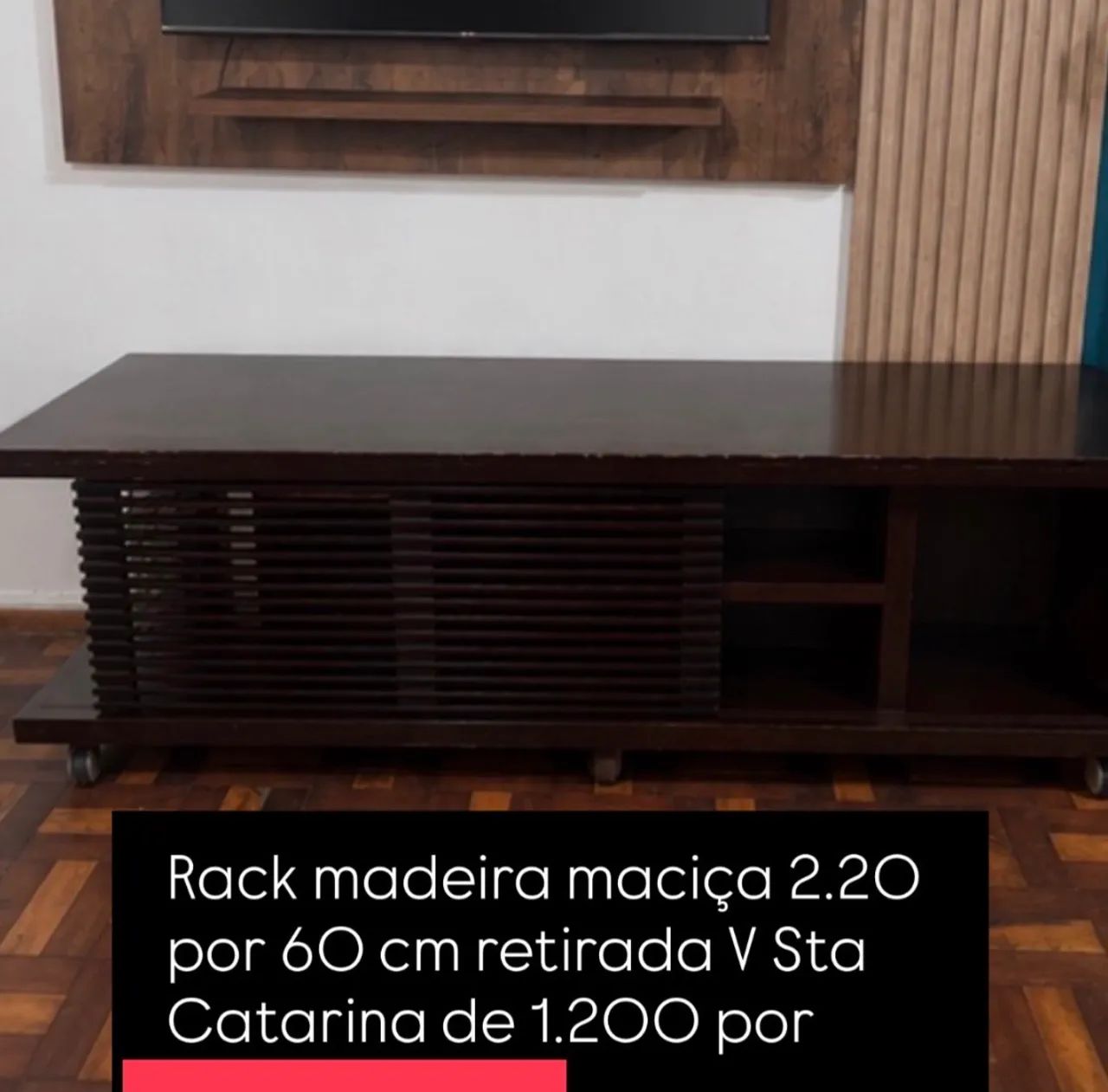 Rack madeira imbuia 