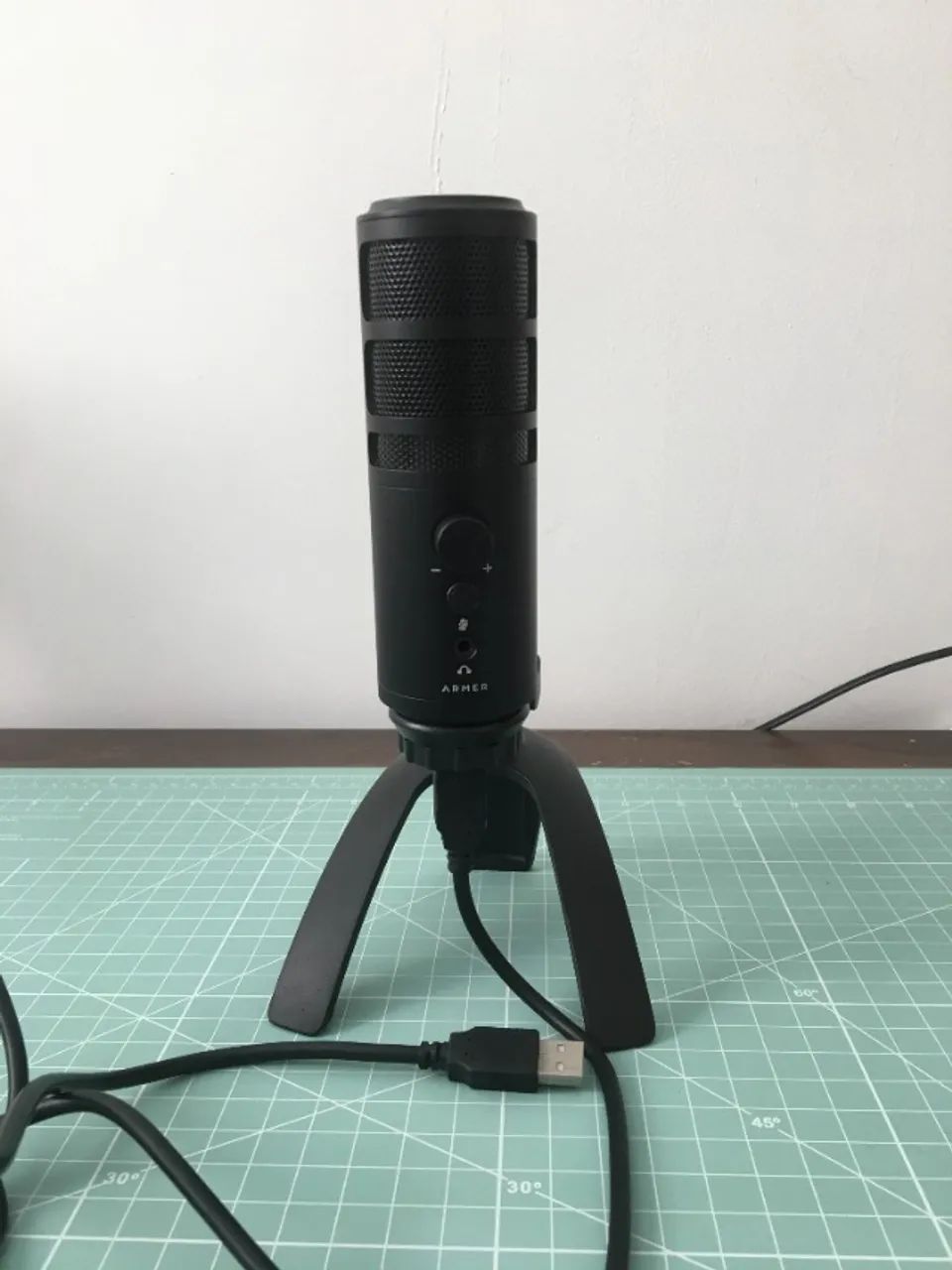 Microfone USB Armer com Suporte de Mesa ? Funcionando Perfeitamente - Foto 4